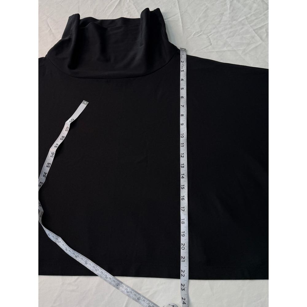Bryn Walker Black Cowl Neck Drop Shoulder Sweatshirt Boxy Oversized Lagenlook L - Picture 7 of 8